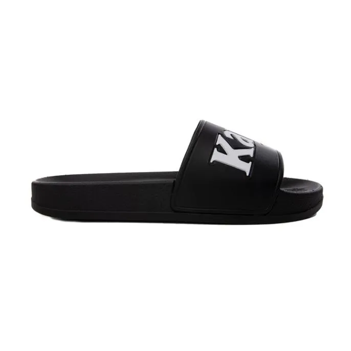 222 Banda Adam 9 Slides 8211 Black White Black White Footwear Kappa Slides