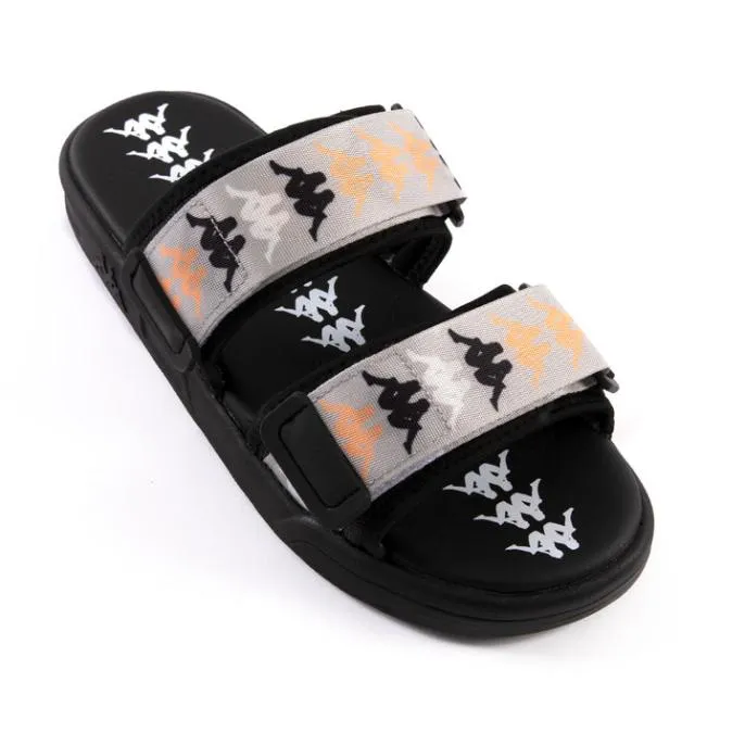 222 Banda Aster 6 Slides 8211 Black Light Yellow Footwear Kappa Slides