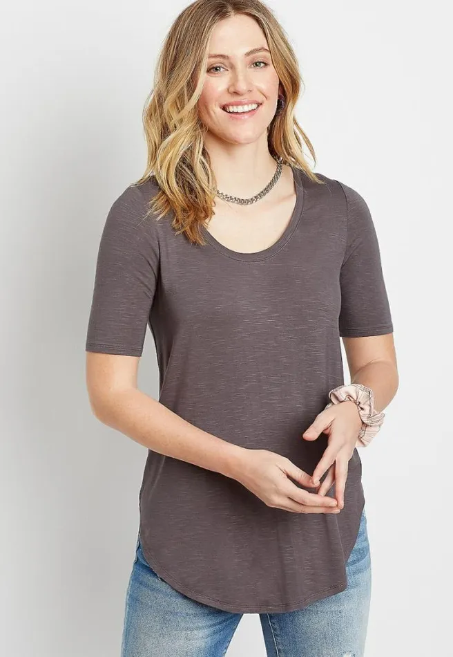247 Gray Flawless Tunic Tee Women Maurices Tops