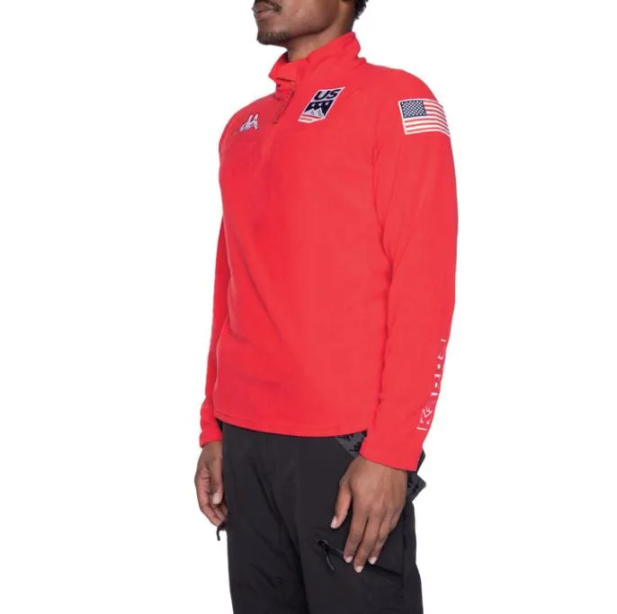 6Cento 687B US Fleece Jacket 8211 Red Red MenWomen Kappa Jackets