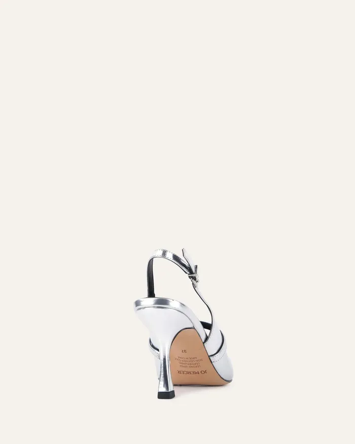 Abigail high heels silver leather HIGH HEELS jomercer Women Abigail high heels silver leather HIGH HEELS jomercer Women