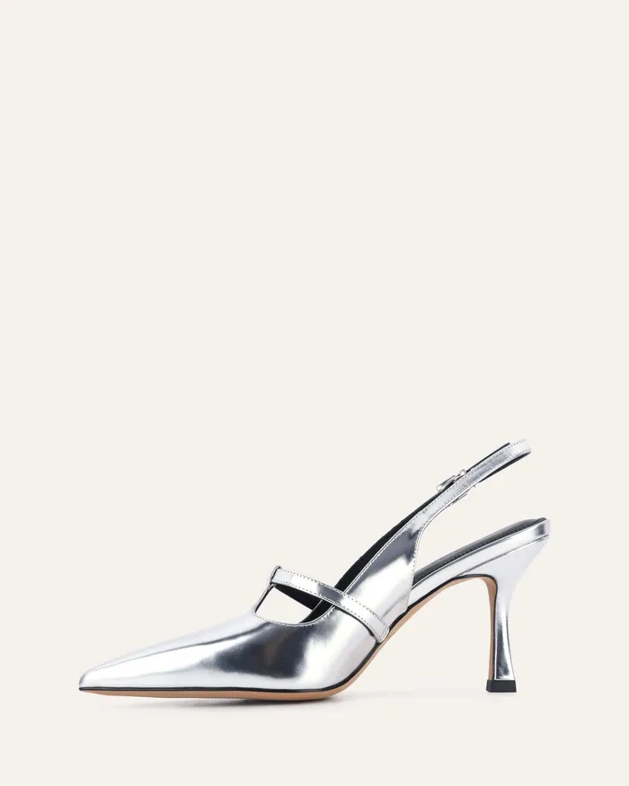 Abigail high heels silver leather HIGH HEELS jomercer Women Abigail high heels silver leather HIGH HEELS jomercer Women