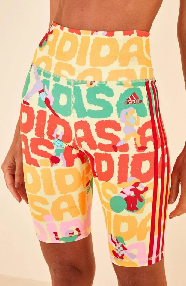 Adidas Farm Bike Short Pearl Citrine Women FARM Rio Shorts
