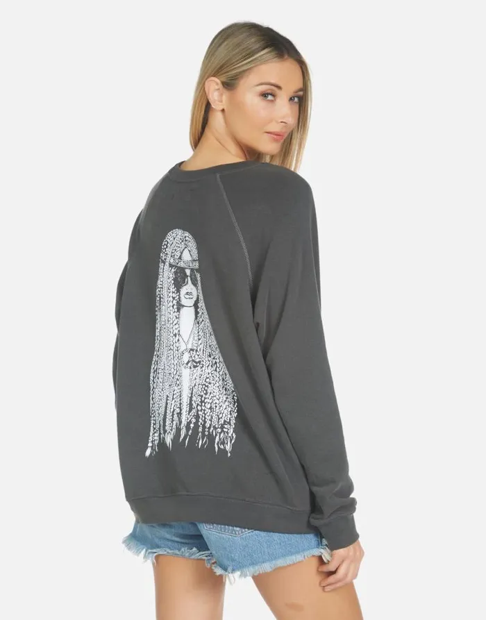 Anela Hippie Girl Pigment Black Women Lauren Moshi Long Sleeve
