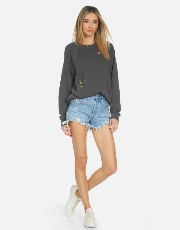 Anela Hippie Girl Pigment Black Women Lauren Moshi Long Sleeve
