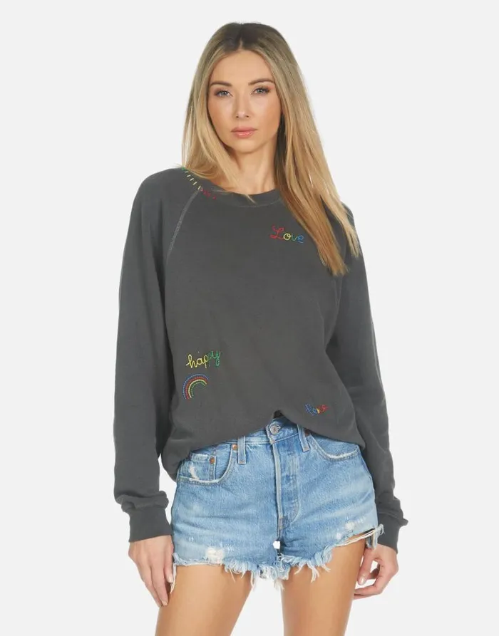 Anela Hippie Girl Pigment Black Women Lauren Moshi Long Sleeve