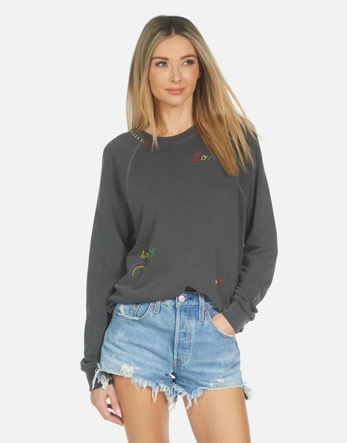 Anela Hippie Girl Pigment Black Women Lauren Moshi Long Sleeve