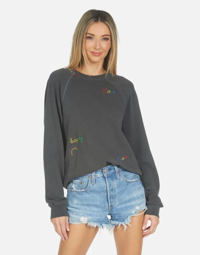 Anela Hippie Girl Pigment Black Women Lauren Moshi Long Sleeve