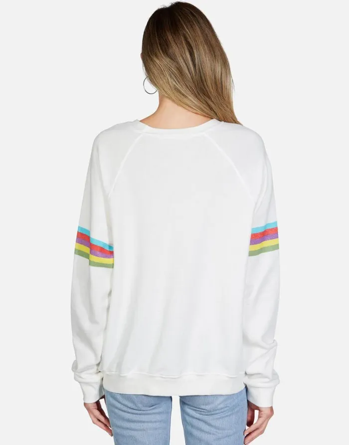 Anela Skull Flower Milk Women Lauren Moshi Long Sleeve