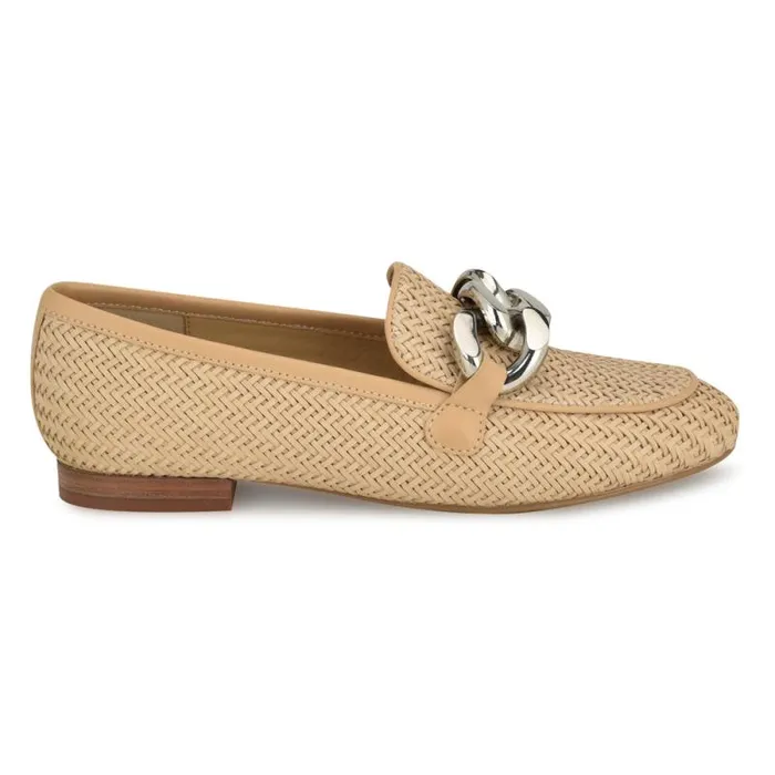 Aspyn Casual Drivers Natural Raffia Women Nine West Flats