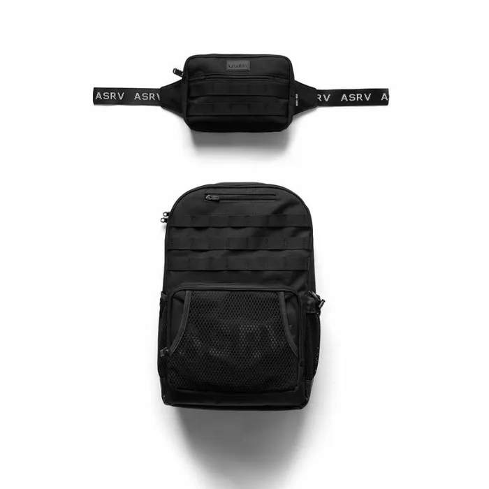 ASRV Bags Men Cordura Modular 2in1 Crossbody Backpack Black
