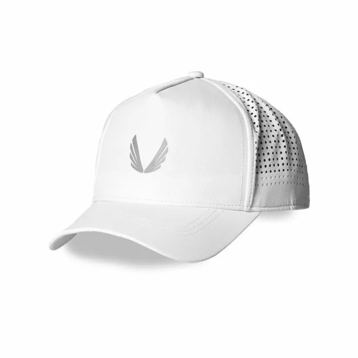 ASRV Hats and Headwear Men Performance AFrame Hat Whitesilver 034wings034