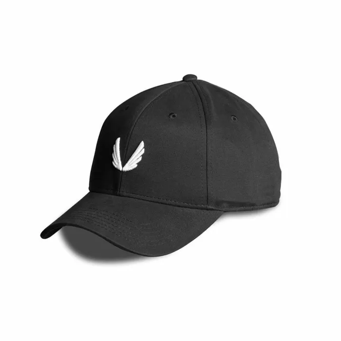 ASRV Hats and Headwear Men Sport Cap Wings Embroidered Logo Blackwhite