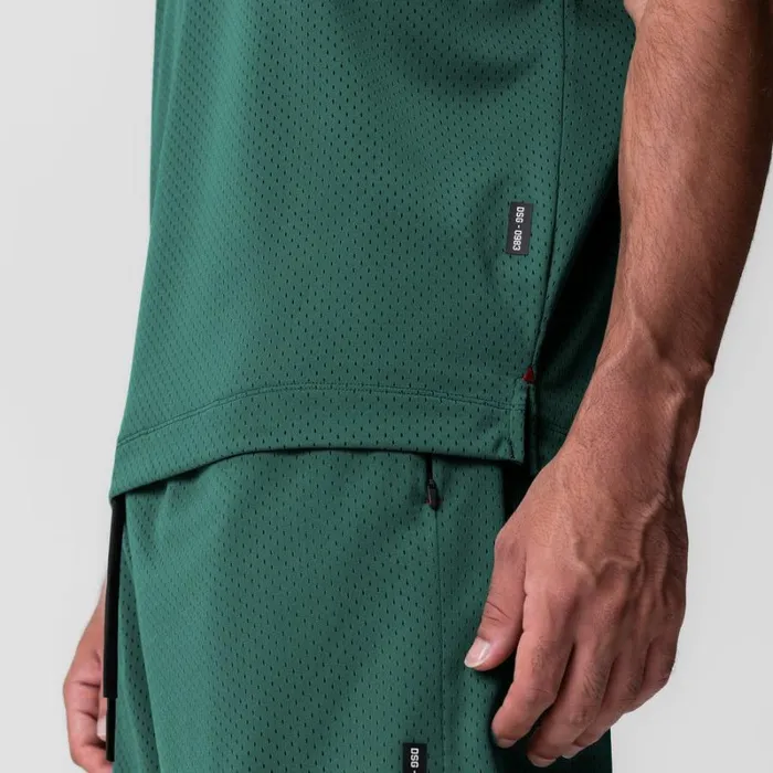 ASRV Hoodies and Sweatshirts Men Reversible 2in1 Cutoff Hoodie Forest Green