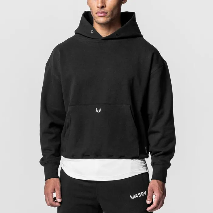 ASRV Hoodies and Sweatshirts Men TechTerry Hoodie Black Limited