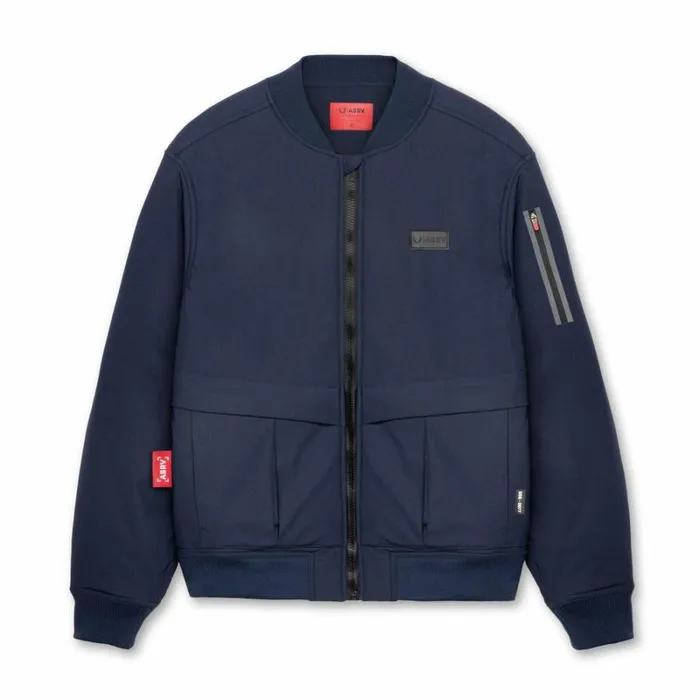 ASRV Jackets and Outerwear Men Kinterra Weatherproof Bomber Jacket Navy