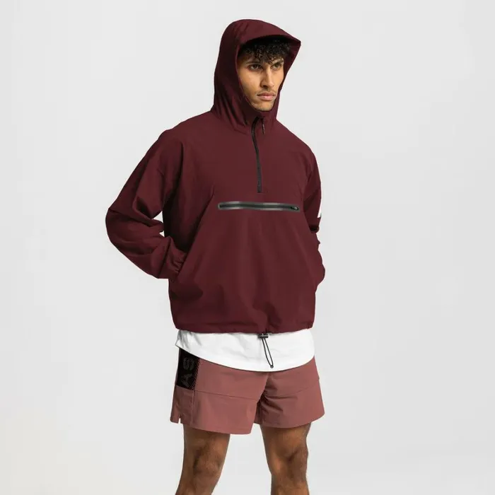 ASRV Jackets and Outerwear Men TETRALITE Anorak Jacket Crimson Red