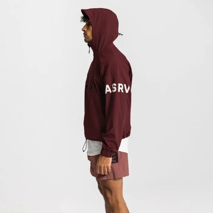 ASRV Jackets and Outerwear Men TETRALITE Anorak Jacket Crimson Red
