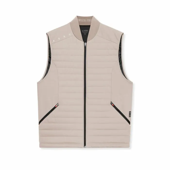 ASRV Jackets and Outerwear Men Waterproof Insulated Run Vest Chai