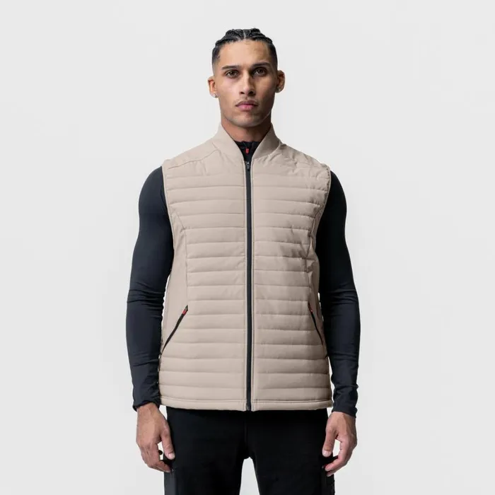 ASRV Jackets and Outerwear Men Waterproof Insulated Run Vest Chai