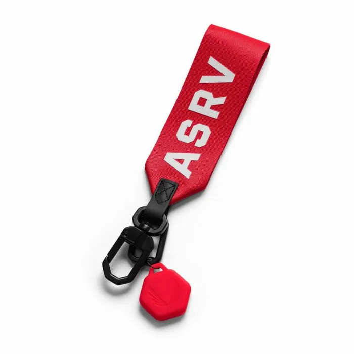 ASRV Jewelry and Hardware Men AirTag Lanyard Keychain Red