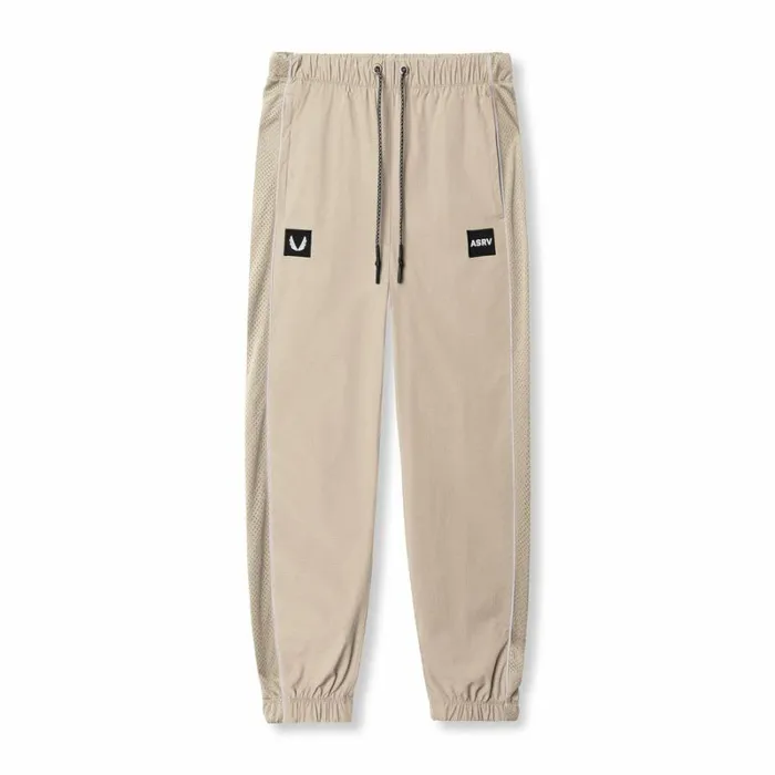 ASRV Joggers and Pants Men Ripstop Oversized Track Pant Beige