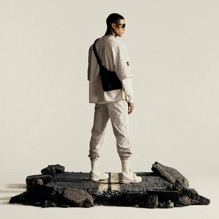 ASRV Joggers and Pants Men Ripstop Oversized Track Pant Beige