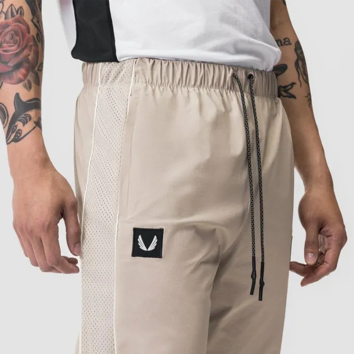 ASRV Joggers and Pants Men Ripstop Oversized Track Pant Beige
