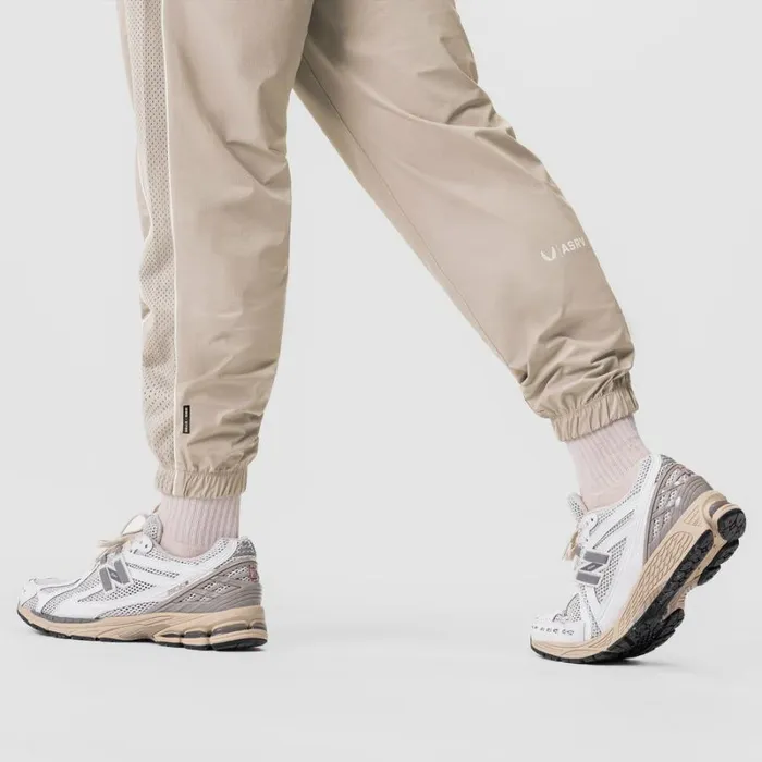 ASRV Joggers and Pants Men Ripstop Oversized Track Pant Beige