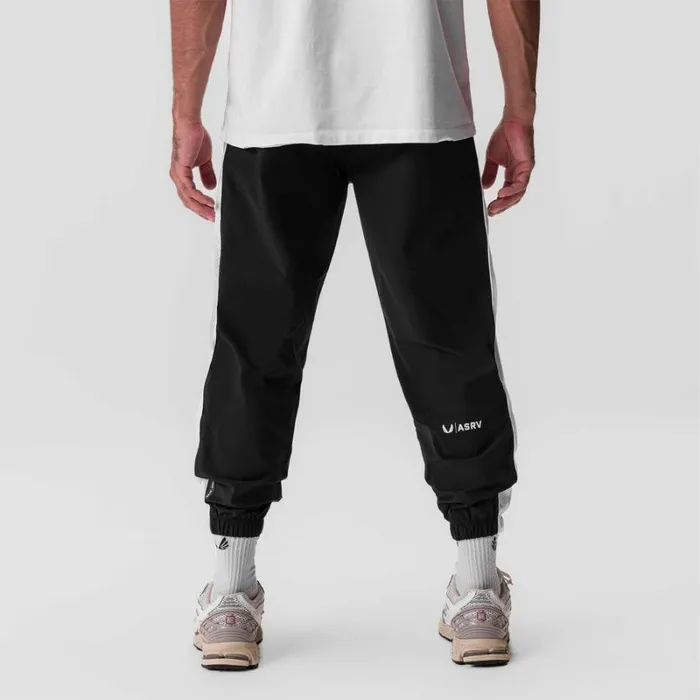 ASRV Joggers and Pants Men Ripstop Oversized Track Pant Black