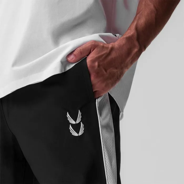 ASRV Joggers and Pants Men Ripstop Oversized Track Pant Black