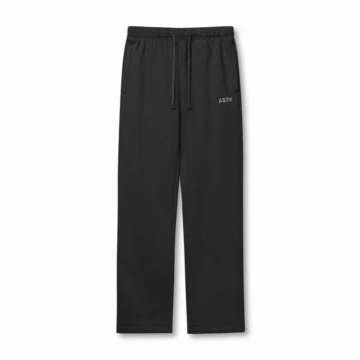 ASRV Joggers and Pants Men Tech Essential Straight Leg Sweats Black