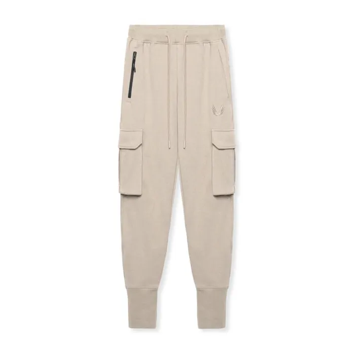 ASRV Joggers and Pants Men TechTerry Cargo High Rib Jogger Sand Smoke