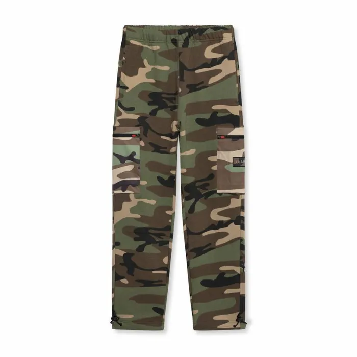 ASRV Joggers and Pants Men TechTerry Cinch Cargo Jogger Woodland Camo