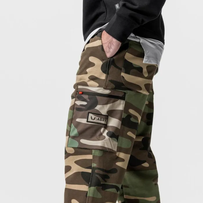ASRV Joggers and Pants Men TechTerry Cinch Cargo Jogger Woodland Camo