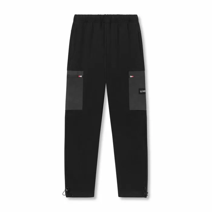 ASRV Joggers and Pants Men TechTerry Paneled Cinch Cargo Jogger Blackwavedye
