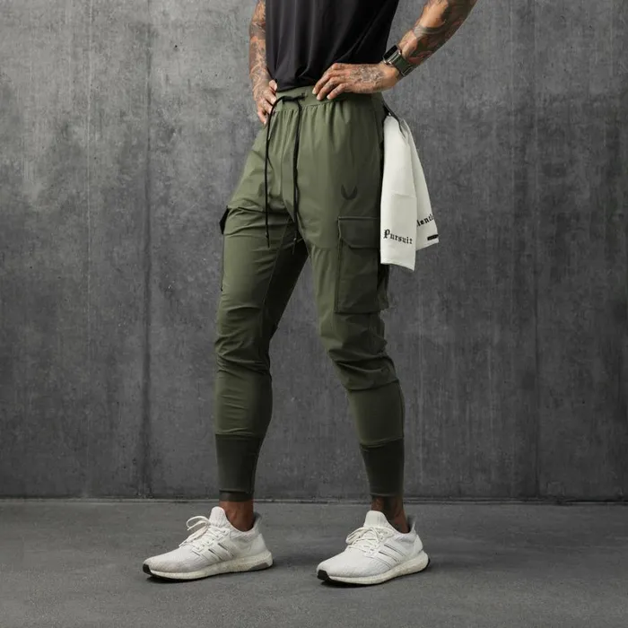ASRV Joggers and Pants Men TetraLite Cargo High Rib Jogger Olive