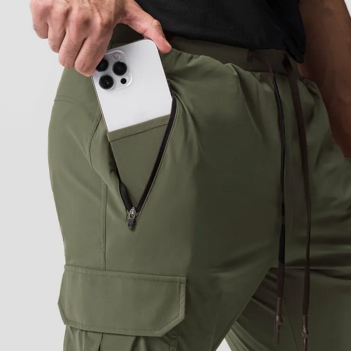 ASRV Joggers and Pants Men TetraLite Cargo High Rib Jogger Olive