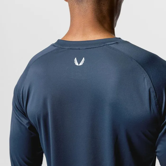 ASRV Long Sleeves Men SilverLite 20 Established Long Sleeve Navy