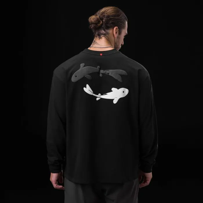 ASRV Long Sleeves Men Tech Essential Relaxed Long Sleeve Black 034koi034