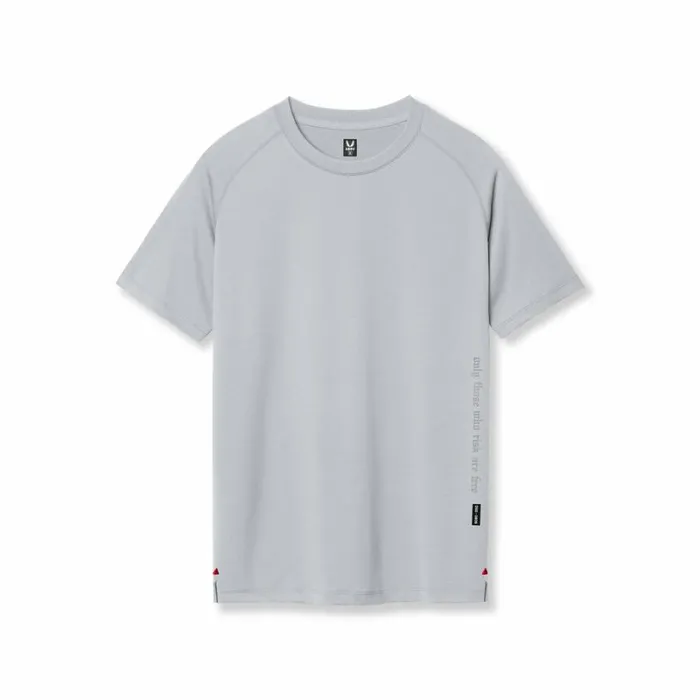 ASRV Short Sleeves Men 3DLite 20 Lycra Fitted Tee Slate Grey 034otwr034