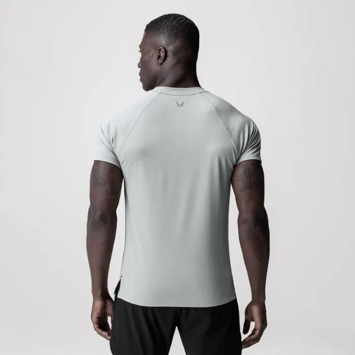 ASRV Short Sleeves Men 3DLite 20 Lycra Fitted Tee Slate Grey 034otwr034