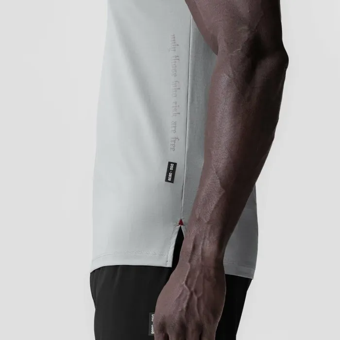 ASRV Short Sleeves Men 3DLite 20 Lycra Fitted Tee Slate Grey 034otwr034