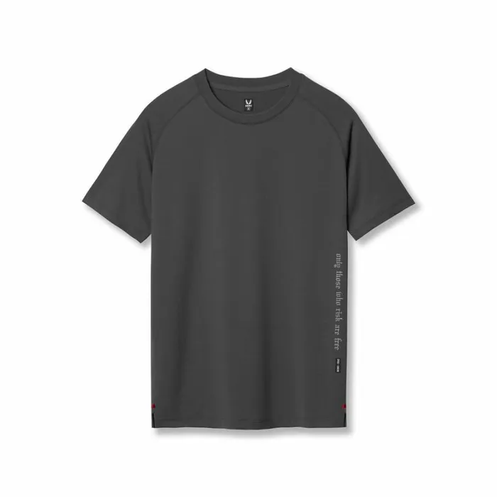 ASRV Short Sleeves Men 3DLite 20 Lycra Fitted Tee Space Grey 034otwr034