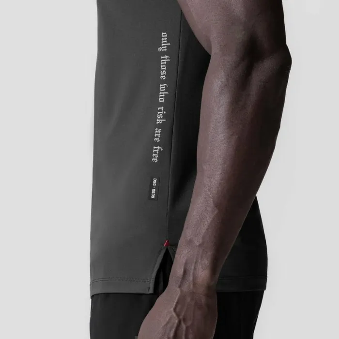 ASRV Short Sleeves Men 3DLite 20 Lycra Fitted Tee Space Grey 034otwr034