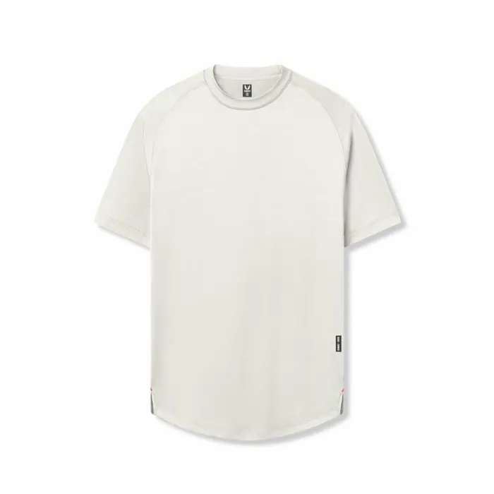 ASRV Short Sleeves Men AeroSilver Established Tee Ivory Cream