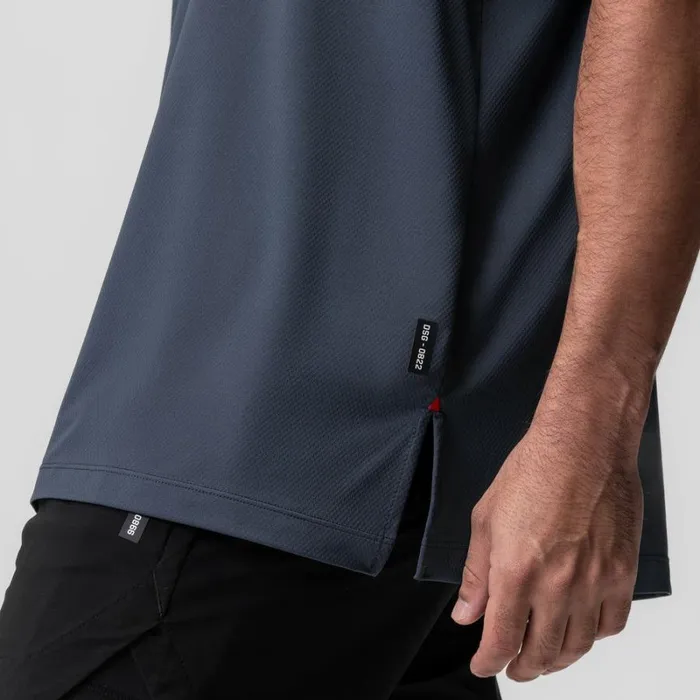 ASRV Short Sleeves Men AeroSilver Oversized Tee Navy