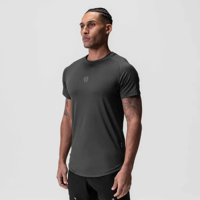 ASRV Short Sleeves Men SilverLite 20 Established Tee Space Grey 034cyber034
