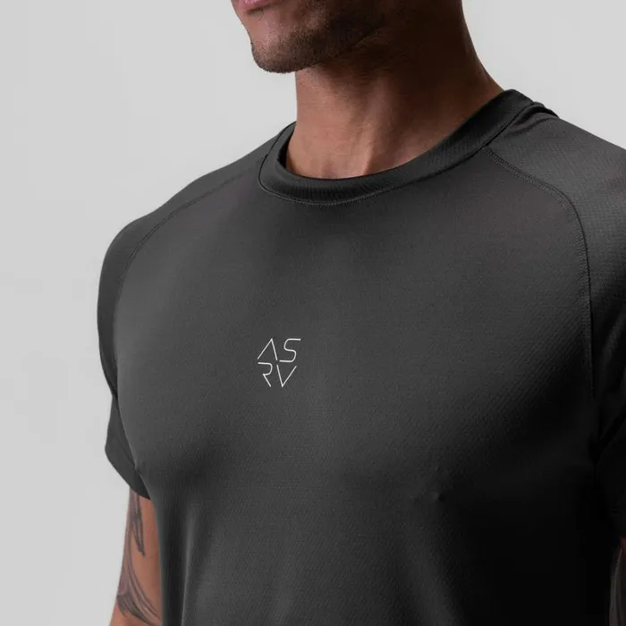 ASRV Short Sleeves Men SilverLite 20 Established Tee Space Grey 034cyber034