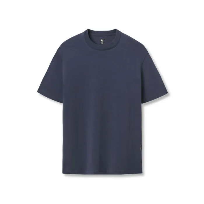 ASRV Short Sleeves Men Supima Essential Tee Navy